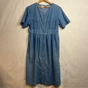 💥VTG 80’s Denim Short Sleeve Dress💥‎